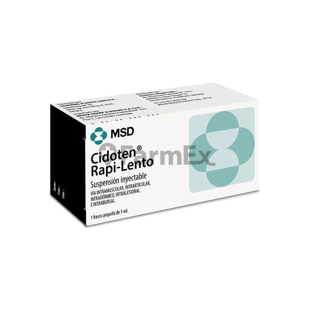 Cidoten Rapilento Suspensión Inyectable (1 Frasco Ampolla 5 mL) Farmex-Fonasa-Persistente